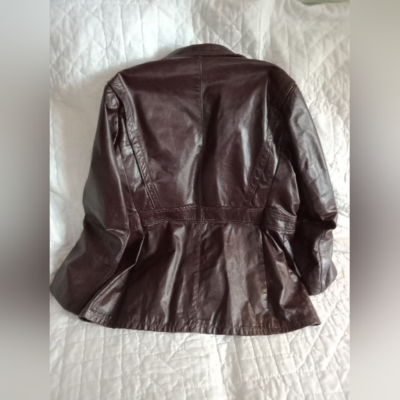 Vintage Reed Sportswear Leather Jacket With Zip Out Liner - Picture 5 of 10